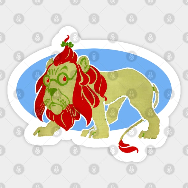 Lion in glasses Sticker by Marccelus